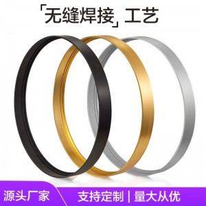 激光闪焊无缝铝合金圆框氧化拉丝